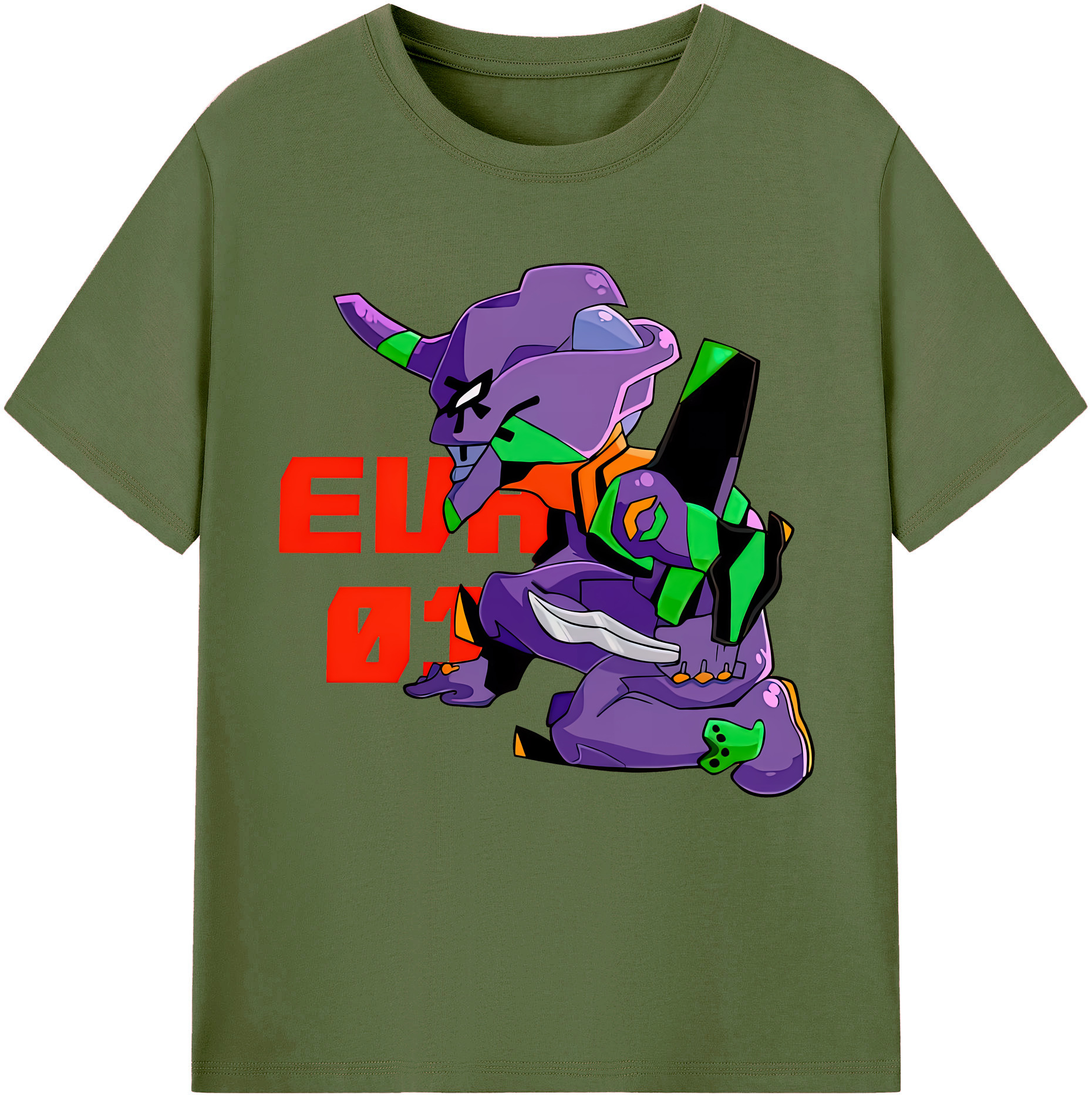（画像用） EVA 新世紀エヴァンゲリオン 綿100％半袖Tシャツ（フロントプリント）